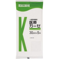 医療ガーゼ　３０ｃｍ×５ｍ　×５