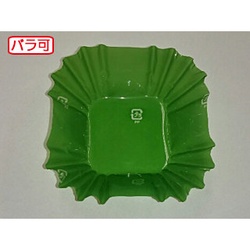 セイコー おかずカップ ラミケースOPP四角7号Dグリーン 500枚