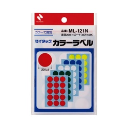 マイタックカラーラベル　２０ｍｍ　混色ｘ１０