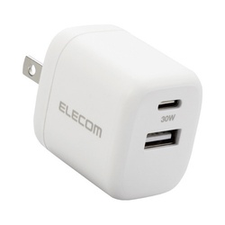ＡＣ充電器　３０Ｗ　小型　ホワイト