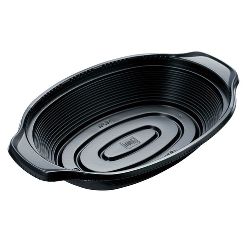 弁当容器 STM225-345BL黒 北原産業