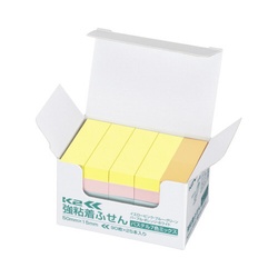 強粘着ふせん　Ｋ２　５０×１５　パステル混色２５冊