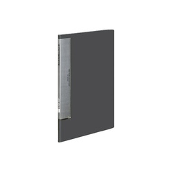 クリヤーブックＷＣ　固定式Ａ４縦１０Ｐ濃灰