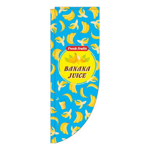 BANANA JUICE英字柄水色Rのぼり(棒袋仕様)