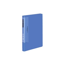クリヤーブックウェーブカット　固定式Ｂ５縦４０Ｐ青