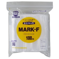 チャック付き袋 ユニパック チャック付ポリエチレン袋MARK-F(N) 生産日本社