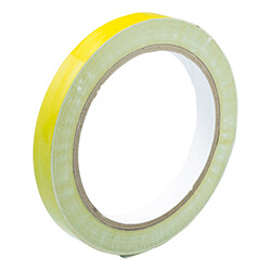 【廃番商品】バッグシーリングテープ12mm×50m　黄　【ＴＲＵＳＣＯ バッグシーリングテープ 黄 １２ｍｍ×５０ｍ】