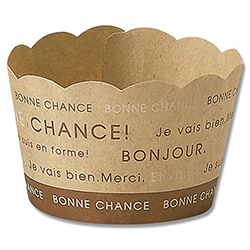 天満紙器 製菓資材 ベーキングミニカップ M527 ナチュール 100枚/袋