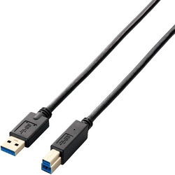 ＵＳＢ３．０ケーブル（Ａ−Ｂ）　１ｍ　ブラック