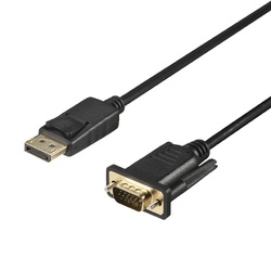 ＤＰ−ＶＧＡ　変換ケーブル　２ｍ　ブラック