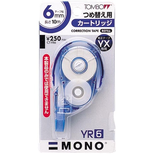修正テープ　モノＹＸ用カートリッジ６ｍｍ　１０個入