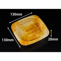 リスパック 軽食容器 ホット こんもり 13-13B うたかたオレンジ 本体