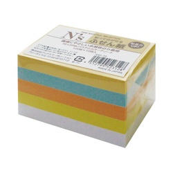 Ｎ’ｓふせん　パステル５色　７５×２５　１０冊入
