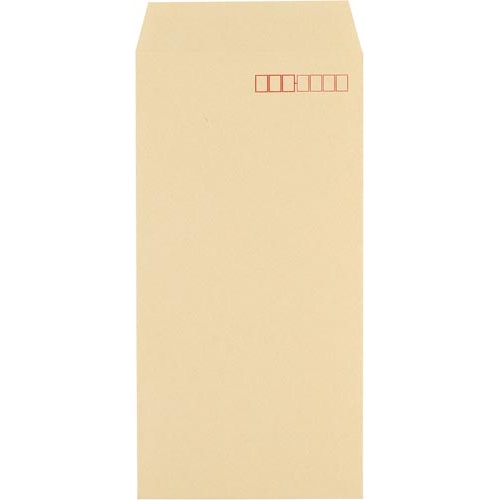 クラフト封筒　スミ貼　長３　７０ｇ　１００枚入