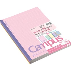限定キャンパス＜コットンカラー＞５色ドットＡ罫