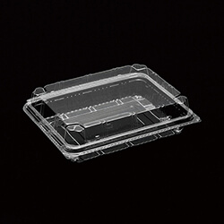 【廃番商品】デンカポリマー 食品容器 フードパック(嵌合タイプ) サンドイッチ用 OPSW16-12(40) 50枚