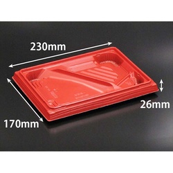 リスパック 弁当容器 バイオ晴箱膳 10-3B 本体 RBS