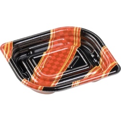 惣菜容器 MFPわかば13-11 波市松赤 エフピコ