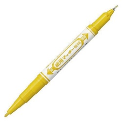 紙用マッキー　細字・極細　黄