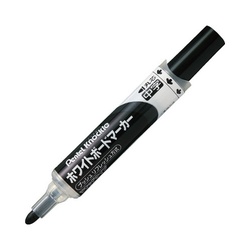 ホワイトボードマーカー　ノックル　中字丸芯　黒