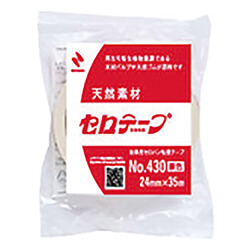 【廃番商品】ニチバン セロテ−プ着色白4305T 24mm×35m 4305T24