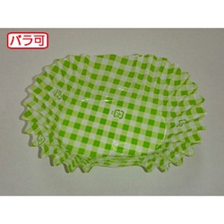 セイコー おかずカップ OPP 小判8号 C柄グリーン 500枚