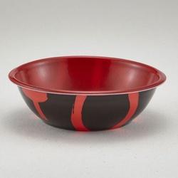 どんぶり容器 SD-160(本体)耐熱三紋内赤 青葉紙業