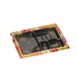 弁当容器 箱膳23-18-1H みやび赤 福助工業