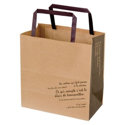 紙手提袋 BKFブラウンペーパーバッグ-4S(50枚) ヘッズ