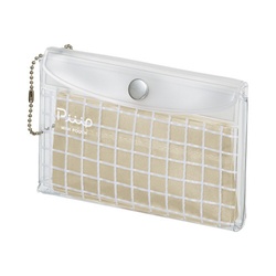 ミニポーチ　ピープフラット　シャイニーベージュ