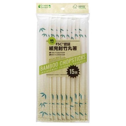 割箸 F1 Green Select 紙完封竹丸箸 21cm 15膳 大和物産