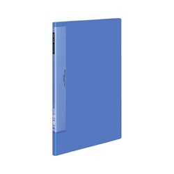 クリヤーブックウェーブカット　固定式Ｂ４縦２０Ｐ青