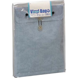 ビニールバッグ　角２ブルー