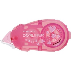 ドットライナー詰替テープ　ハート柄×１０