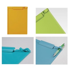 クリップボード　Ａ４−Ｅ　イエロー　縦×４