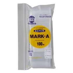 チャック付き袋 ユニパック チャック付ポリエチレン袋MARK-A(N) 生産日本社