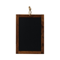 ヒモ・枠付き黒板　片面・黒色タイプ