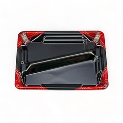 【廃番商品】シーピー化成 弁当容器 TN味来8S-1 あやな赤 本体