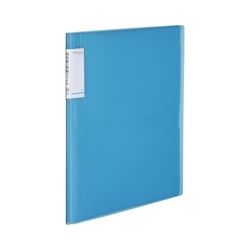 領収書＆明細ファイル（固定式）ノビータ４８Ｐ　青