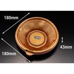 リスパック どんぶり容器 バイオ のぞみ 丸180-43B 本体 K-ひかり