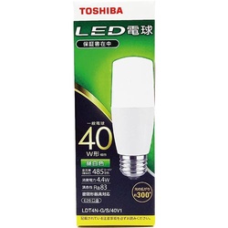 ＬＥＤ電球　Ｅ２６　Ｔ型　全方向４０Ｗ　昼白色３個