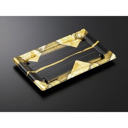 中央化学 刺身容器 CF宴角 18-3 帯代BK-BK 本体