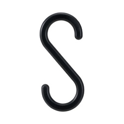 Ｓ字フック（小）６個入　ブラック