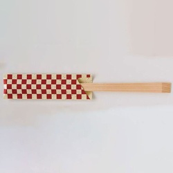 箸袋 茶の香 ちゃ-16 市松 500枚 溝端紙工印刷