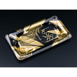 リスパック 刺身容器 わざ盛15B ささはく金 本体