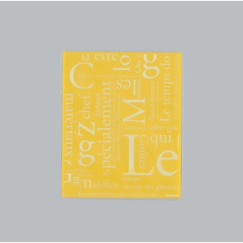 製菓向け袋 カマス GT(透明タイプ) No.2 洋柄イエロー バラ 福助工業