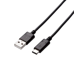 ＵＳＢ２．０ケーブル（Ａ−Ｃ）　０．５ｍブラック