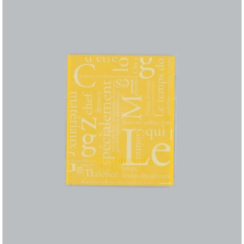 製菓向け袋 カマス GT(透明タイプ) No.1 洋柄イエロー 福助工業