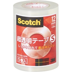 スコッチ　超透明テープＳ　小巻　１２ｍｍ幅５巻×５