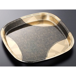 中央化学 寿司桶 DX 角桶 50 金砂目-BK 本体